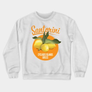 Santorini Greece travel logo Crewneck Sweatshirt